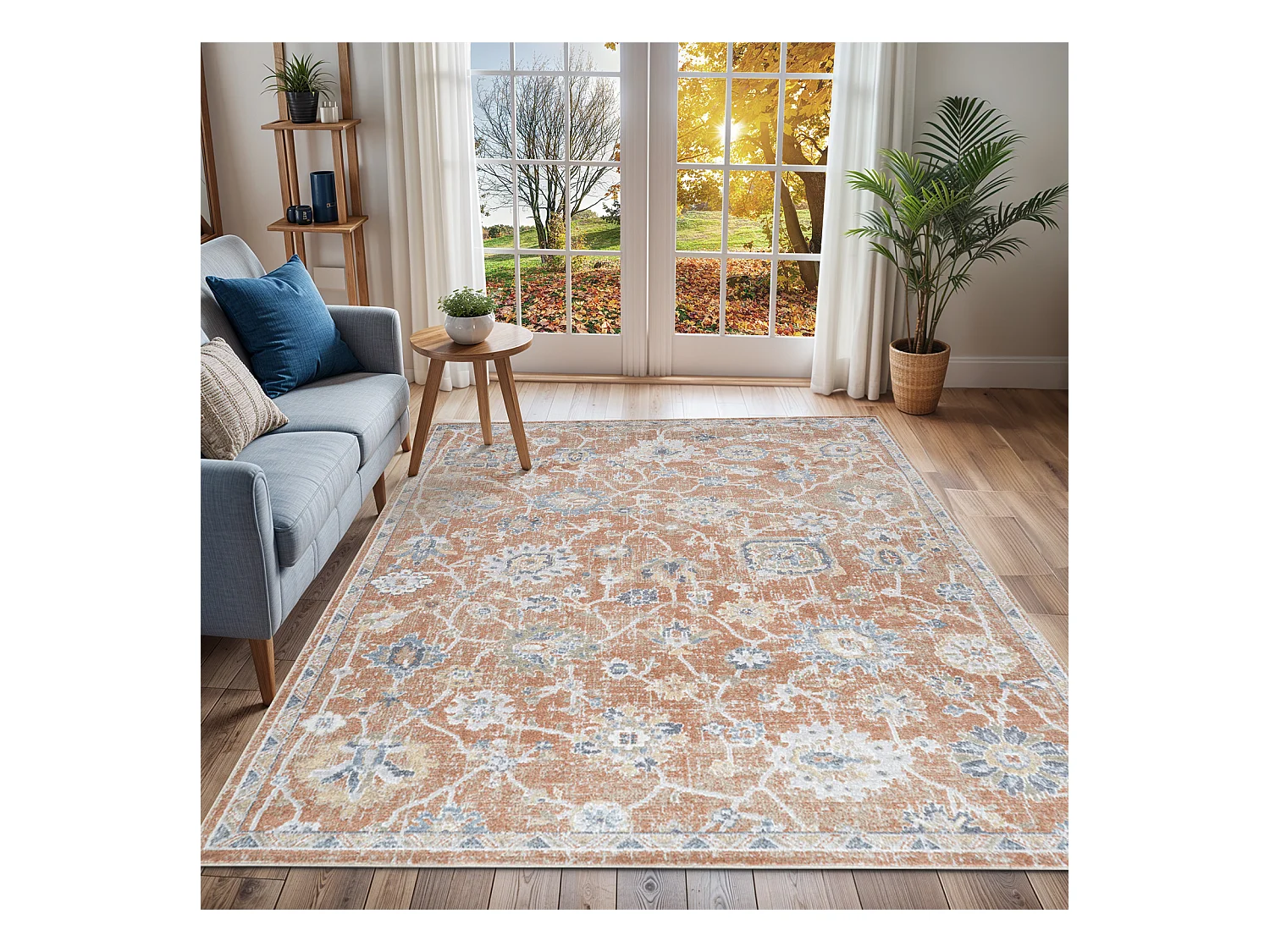 Afwasbaar Vintage Tapijt - Rood - 200x275cm - RUBY