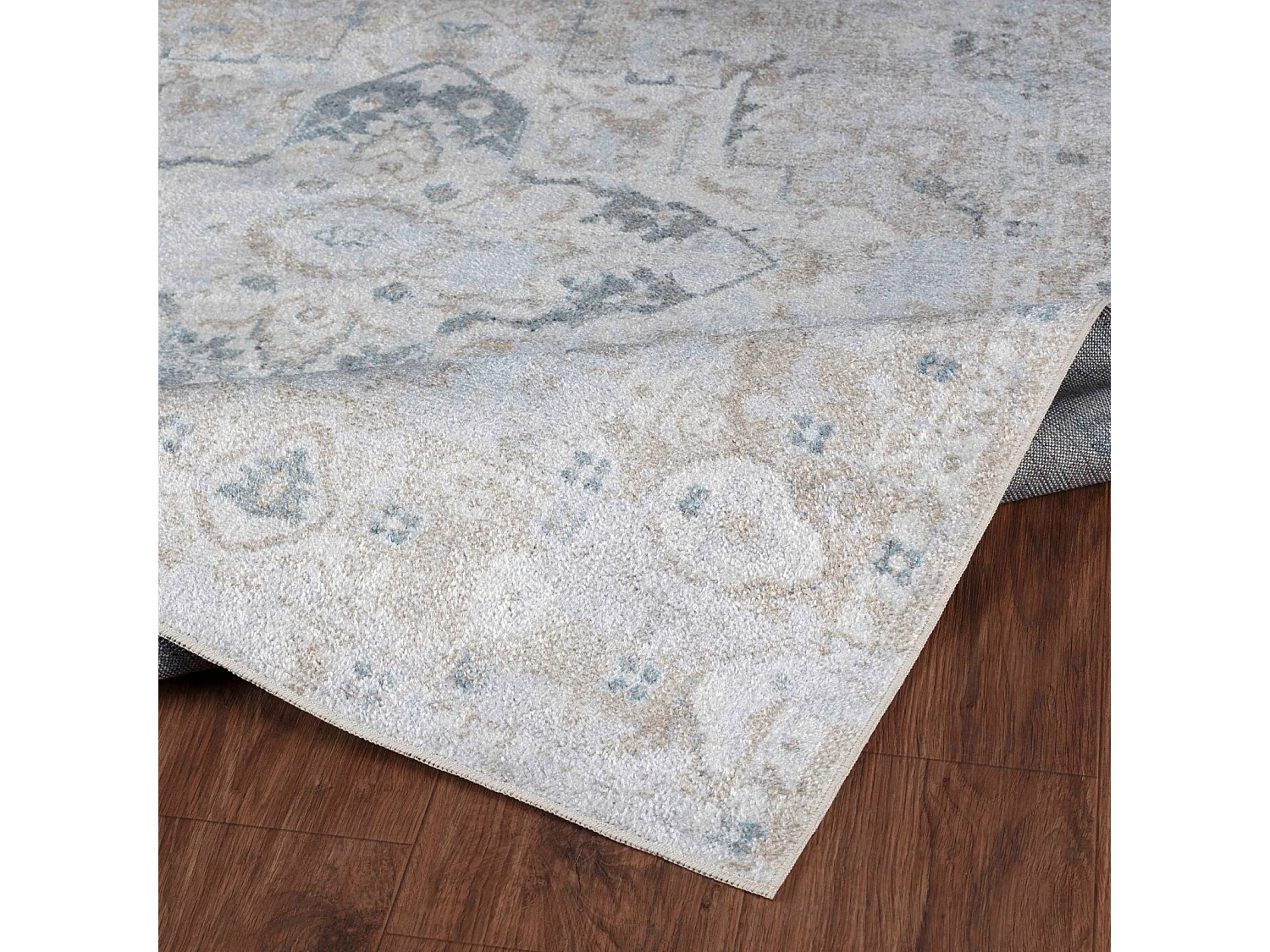 Afwasbaar Vintage Tapijt - Ivoor/Bruin - 160x213cm - ELSA