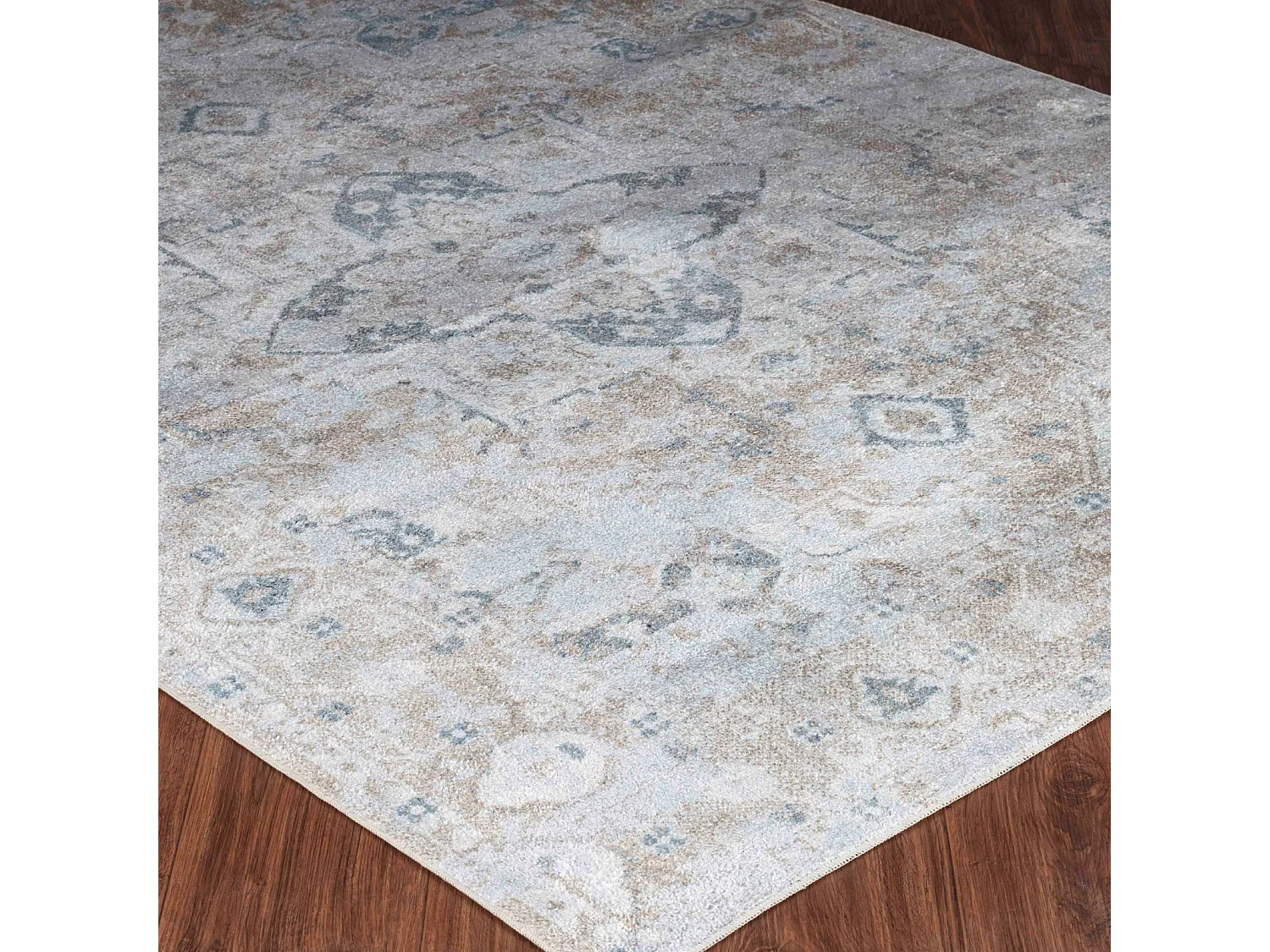 Afwasbaar Vintage Tapijt - Ivoor/Bruin - 160x213cm - ELSA