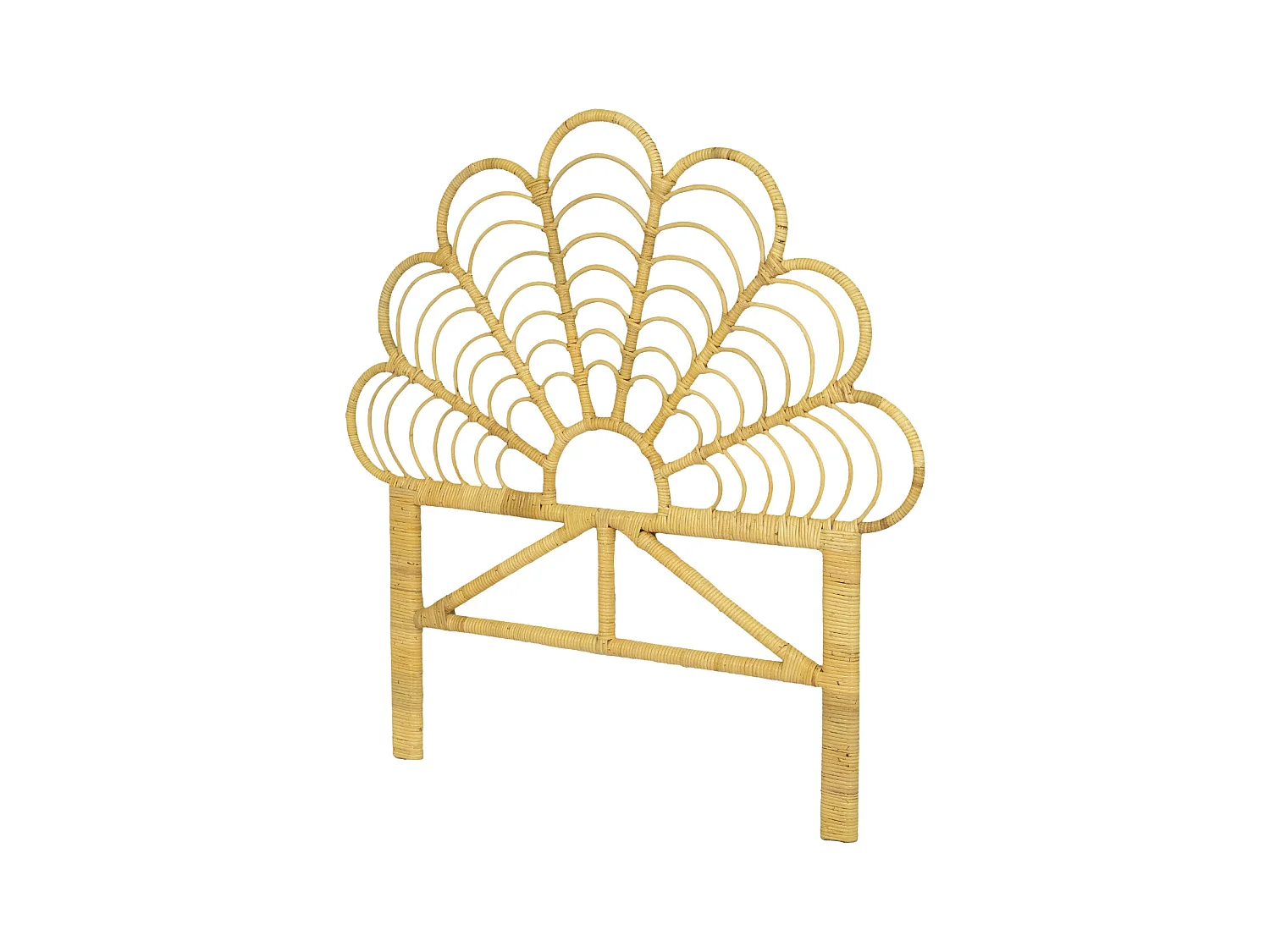 Cabeceira de cama 110 cm vime natural - FLOSIA