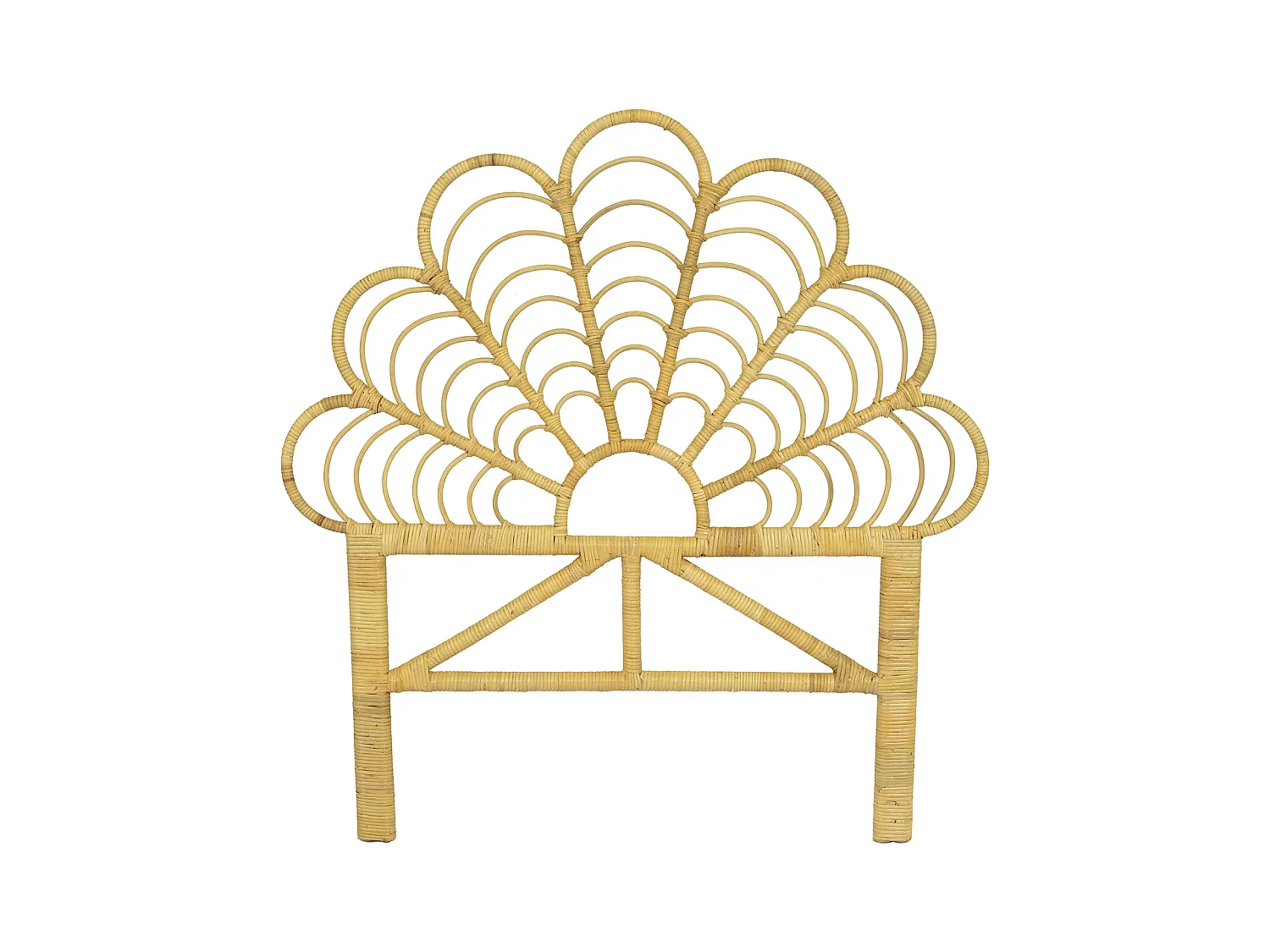 Cabecero de cama 110 cm - Mimbre - Natural - FLOSIA