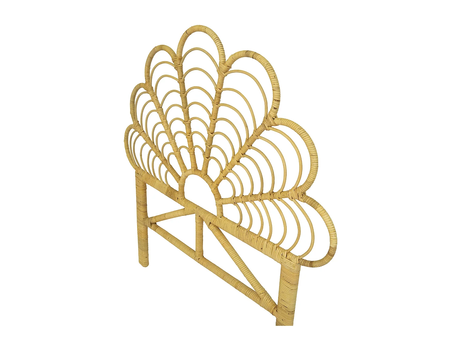 Cabecero de cama 110 cm - Mimbre - Natural - FLOSIA