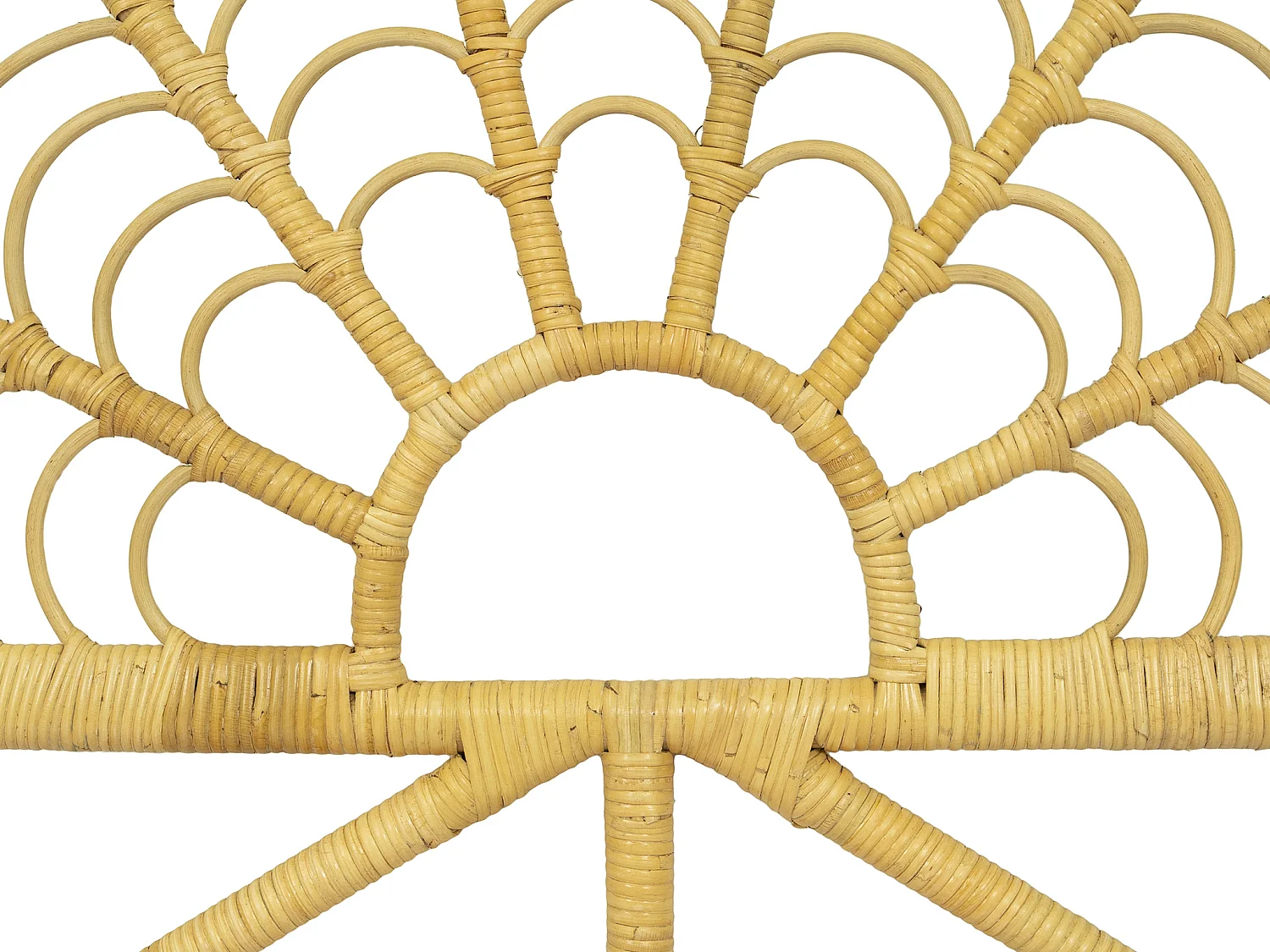 Sengegavl 110 cm - Ratan - Naturfarvet - FLOSIA