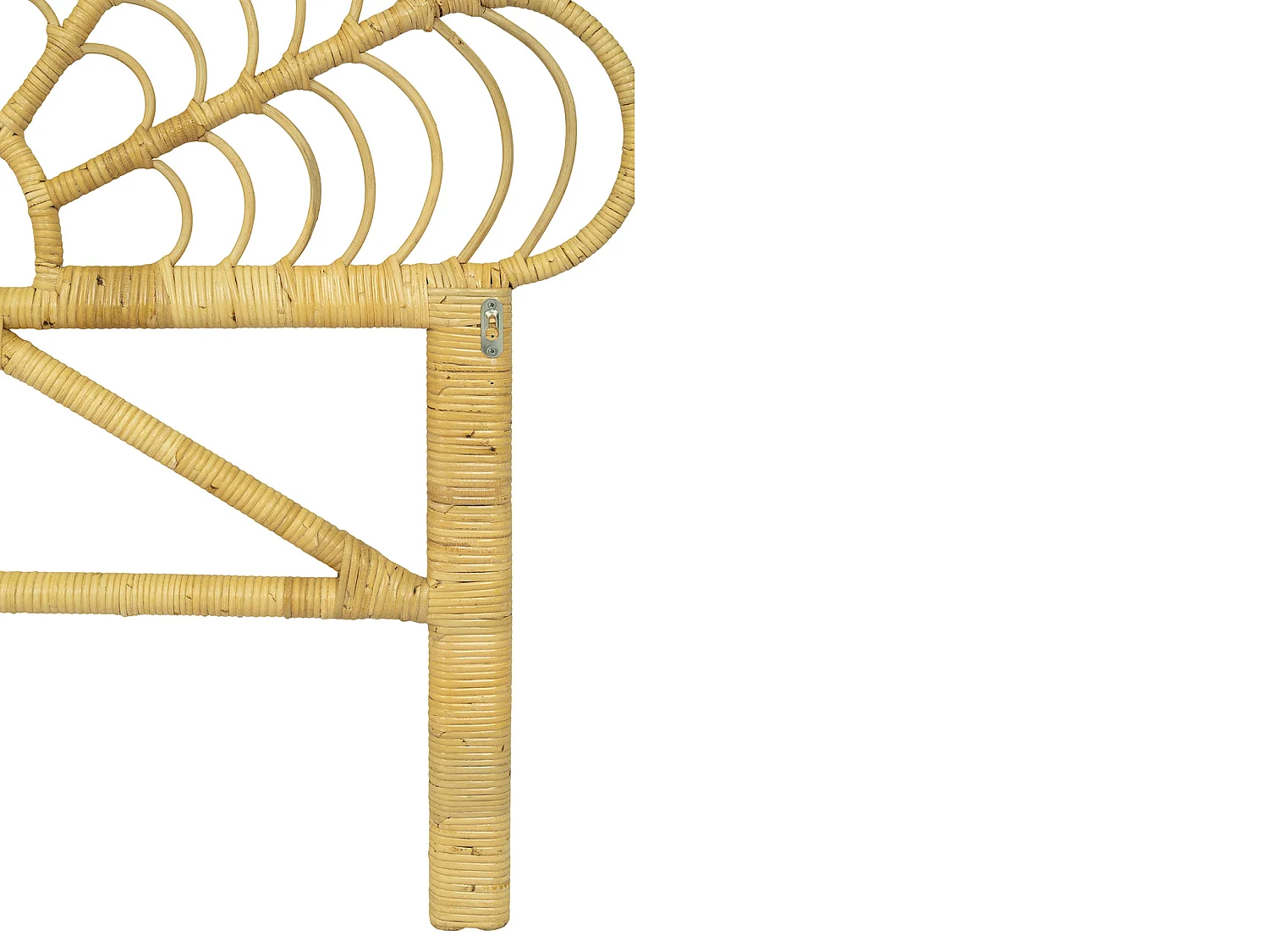 Sengegavl 110 cm - Ratan - Naturfarvet - FLOSIA