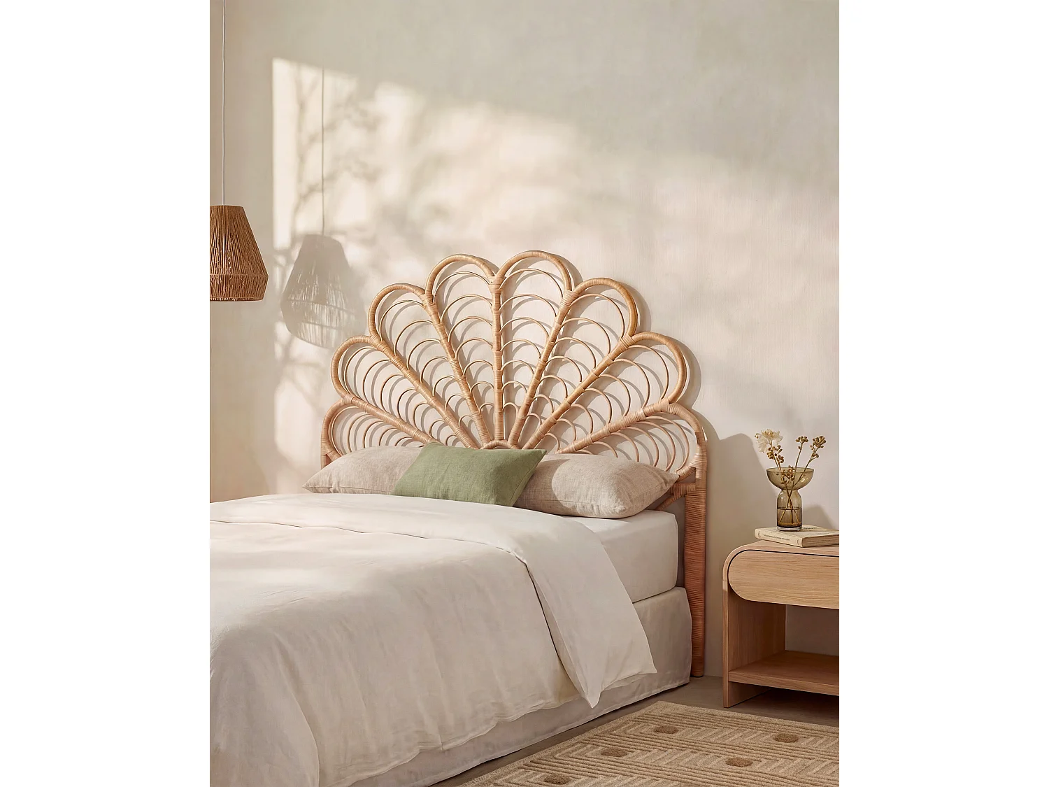 Testata 110 cm Rattan Naturale - FLOSIA