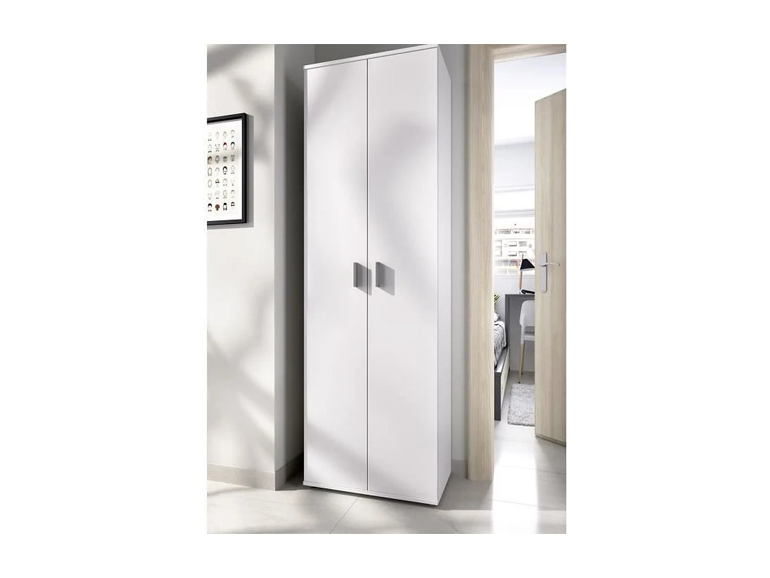 Schuhschrank Fit White - Aufbewahrung für 17 Paar Schuhe und Stiefel