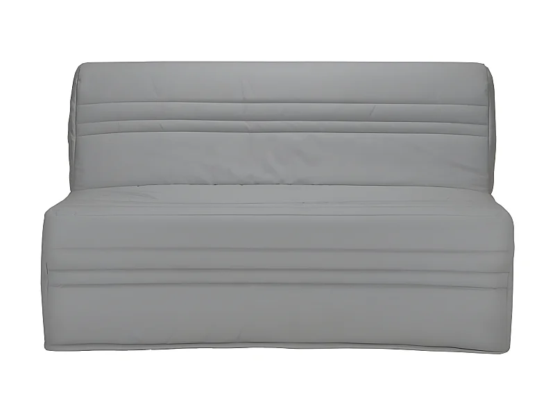 JOE Banquette BZ 3 places - Tissu gris clair - Contemporain - L 143 x P 97 cm