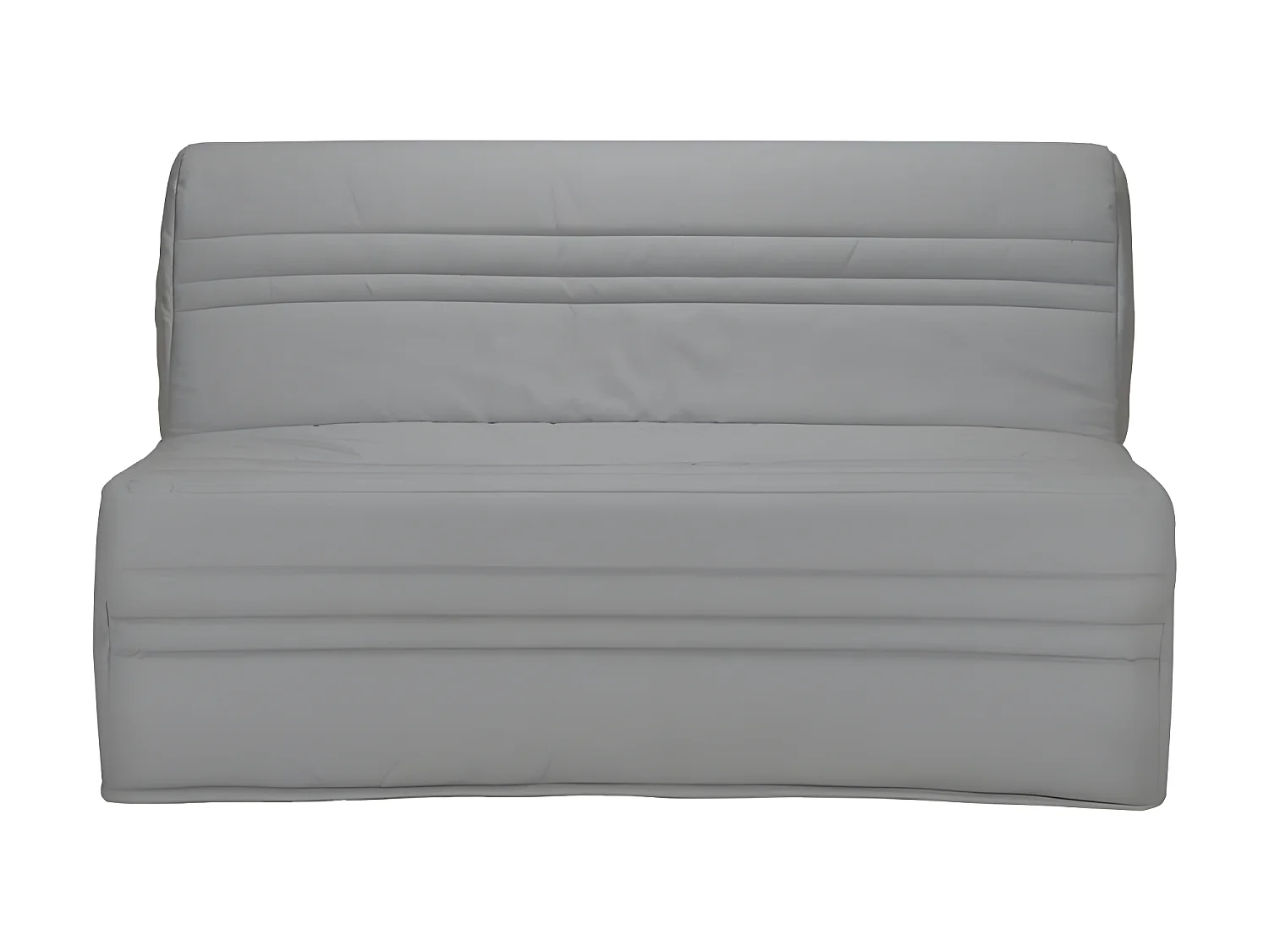 JOE Banquette BZ 3 places - Tissu gris clair - Contemporain - L 143 x P 97 cm