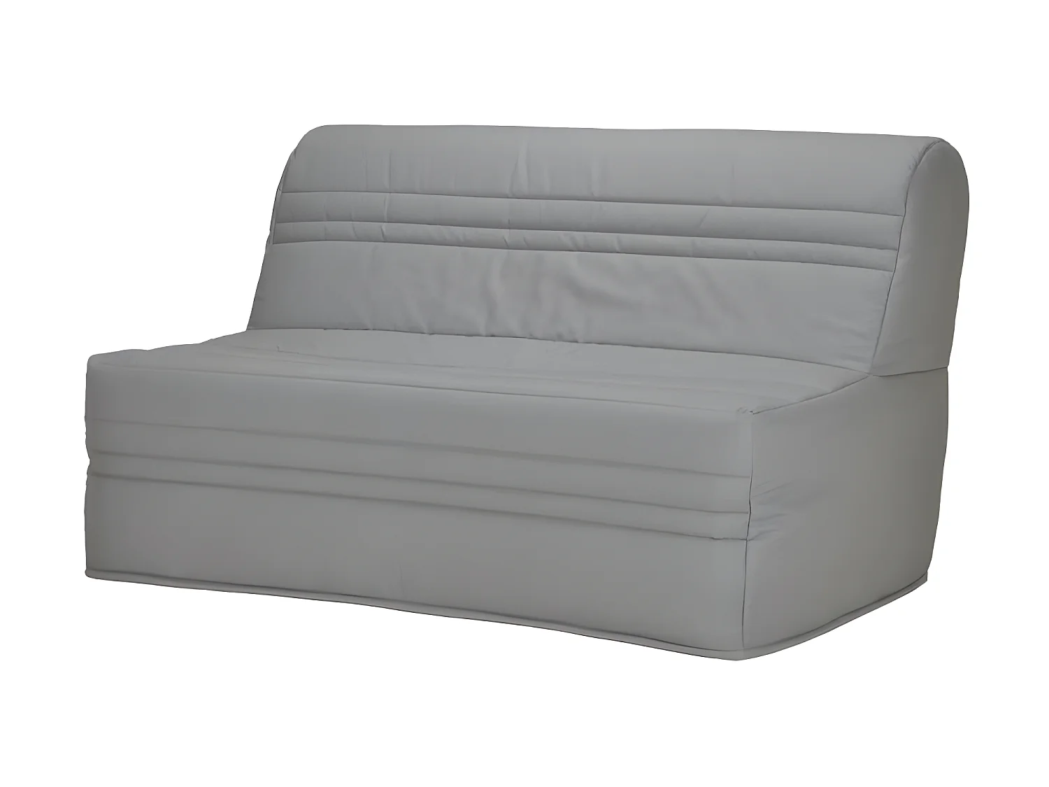 JOE Banquette BZ 3 places - Tissu gris clair - Contemporain - L 143 x P 97 cm