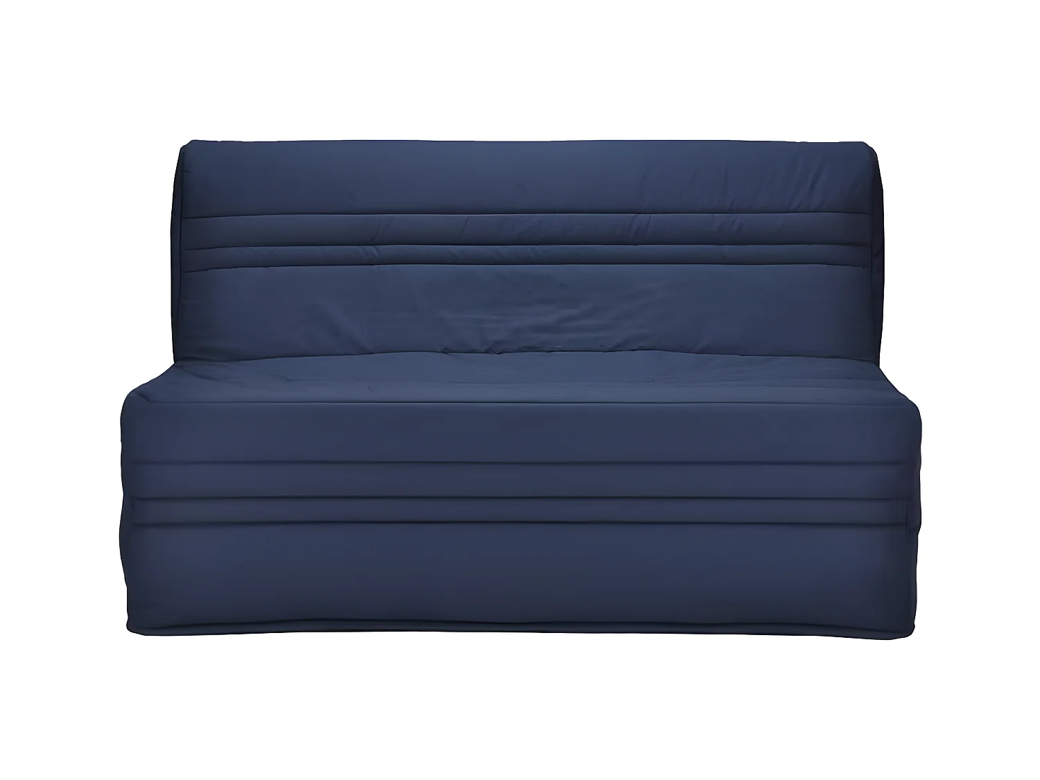 JOE Banquette BZ 3 places - Tissu bleu marine - Contemporain - L 143 x P 97 cm