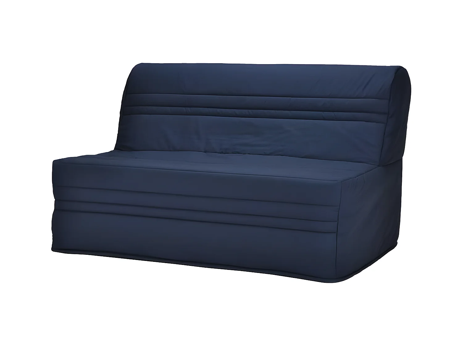 Slaapbank BZ 3-zits JOÉ van Marineblauwe Stof in Eigentijdse Stijl - Franse Fabricage