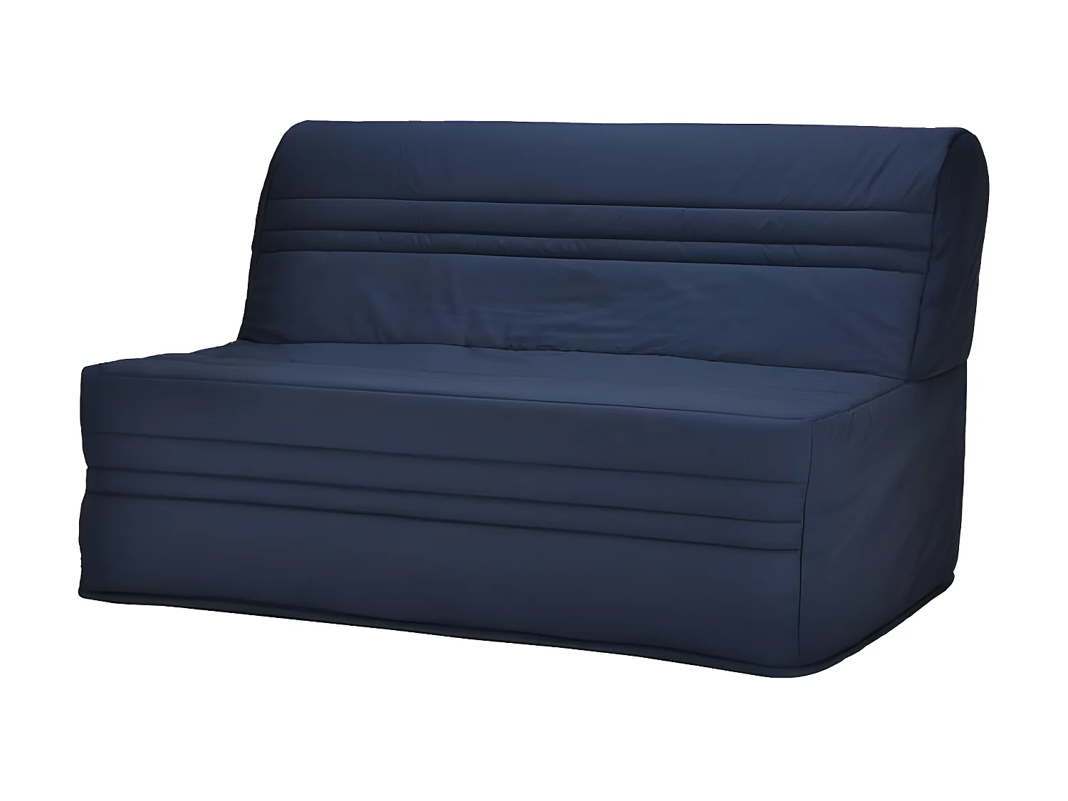 JOE Banquette BZ 3 places - Tissu bleu marine - Contemporain - L 143 x P 97 cm