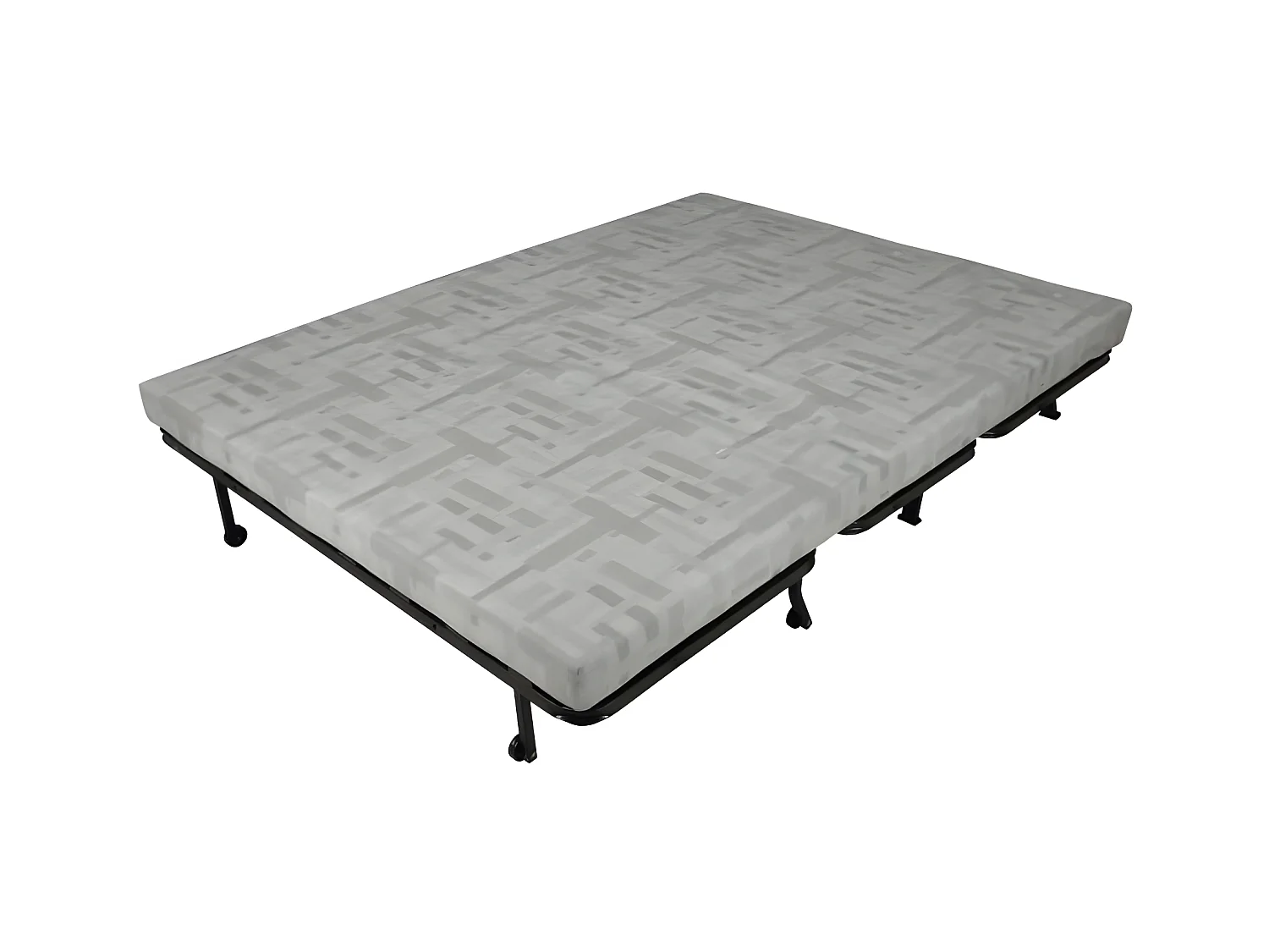 Bank BZ 3-zits JOE in Eigentijdse Zwarte Stof 143x97 cm