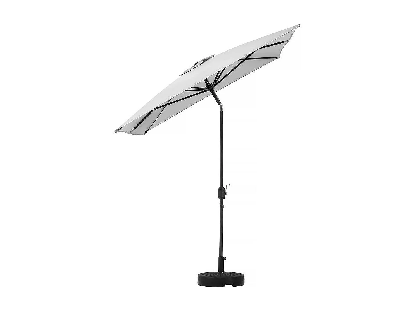 Parasol jardin "Sol 2" - Rectangle - 2 x 3 m - Gris + Dalles à lester incluses