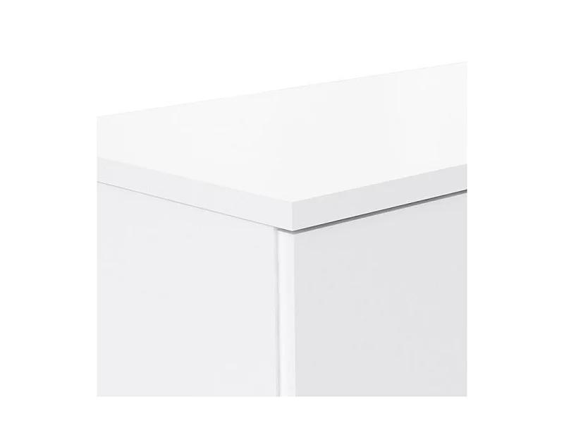 Mobile porta scarpe contemporaneo bianco opaco - L 90 cm