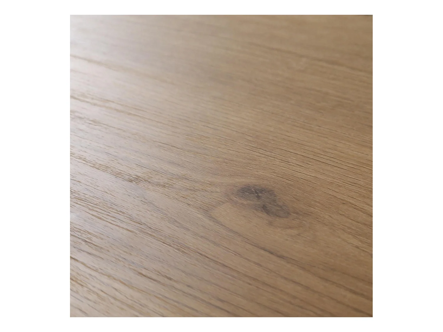 Eettafel, 6 personen, 140x90x75cm, Robuust en stabiel dankzij zijn structuur en solide poten, Eik en zwart, Industriële stijl