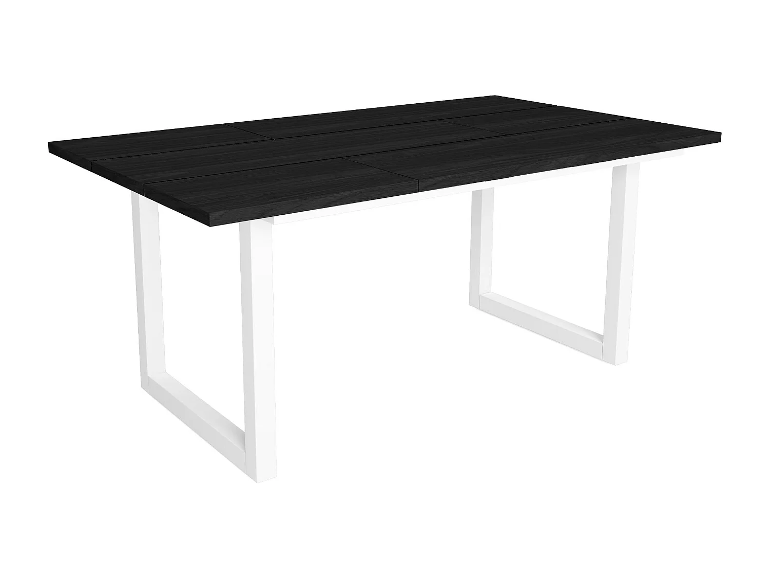 Esstische, 8 personen, 167x90x75cm, Robust und stabil dank seiner Struktur und solide Beine, Schwarz, Industrielles Stil