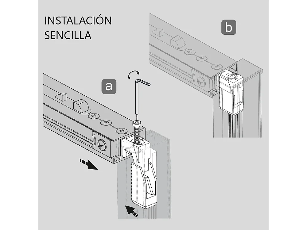 Paroi de douche 2 verres fixes + 2 portes coulissantes DELTA 132-134.6 cm