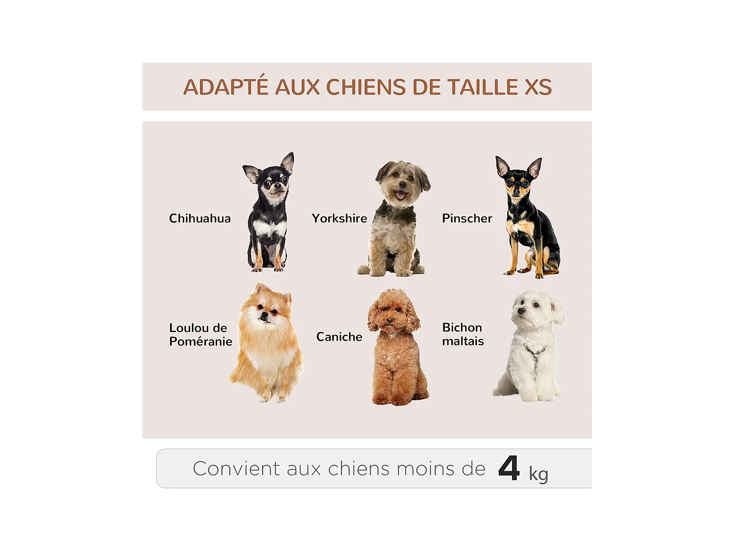 2 en 1 trolley chariot sac à dos sac de transport à roulettes pour chien chat gris