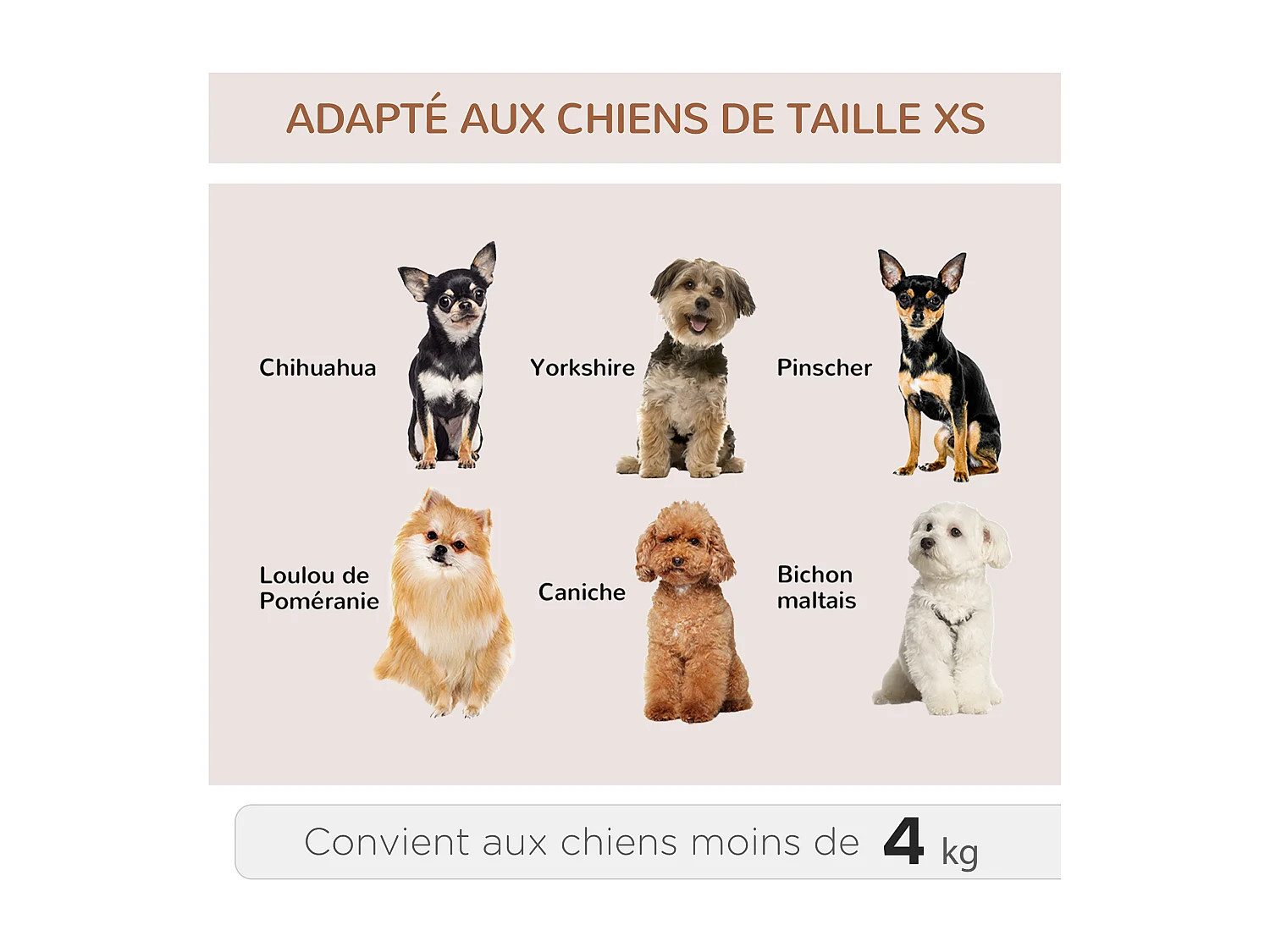 2 en 1 trolley chariot sac à dos sac de transport à roulettes pour chien chat gris