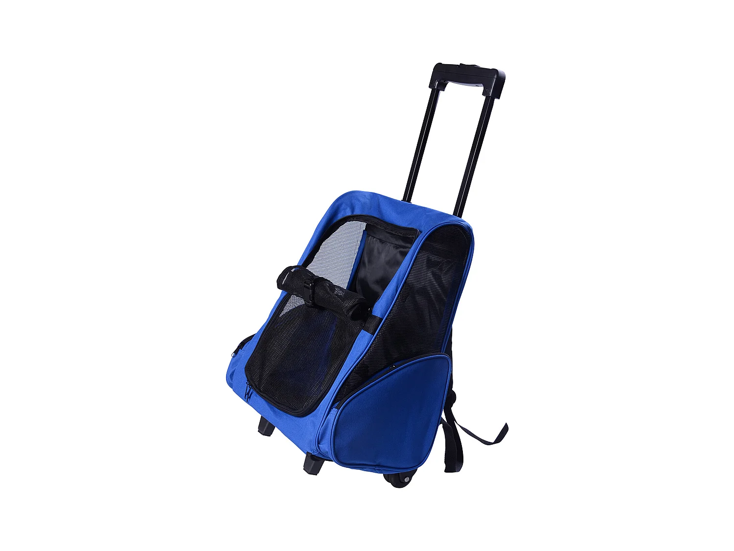 2 en 1 trolley chariot sac à dos sac de transport à roulettes pour chien chat