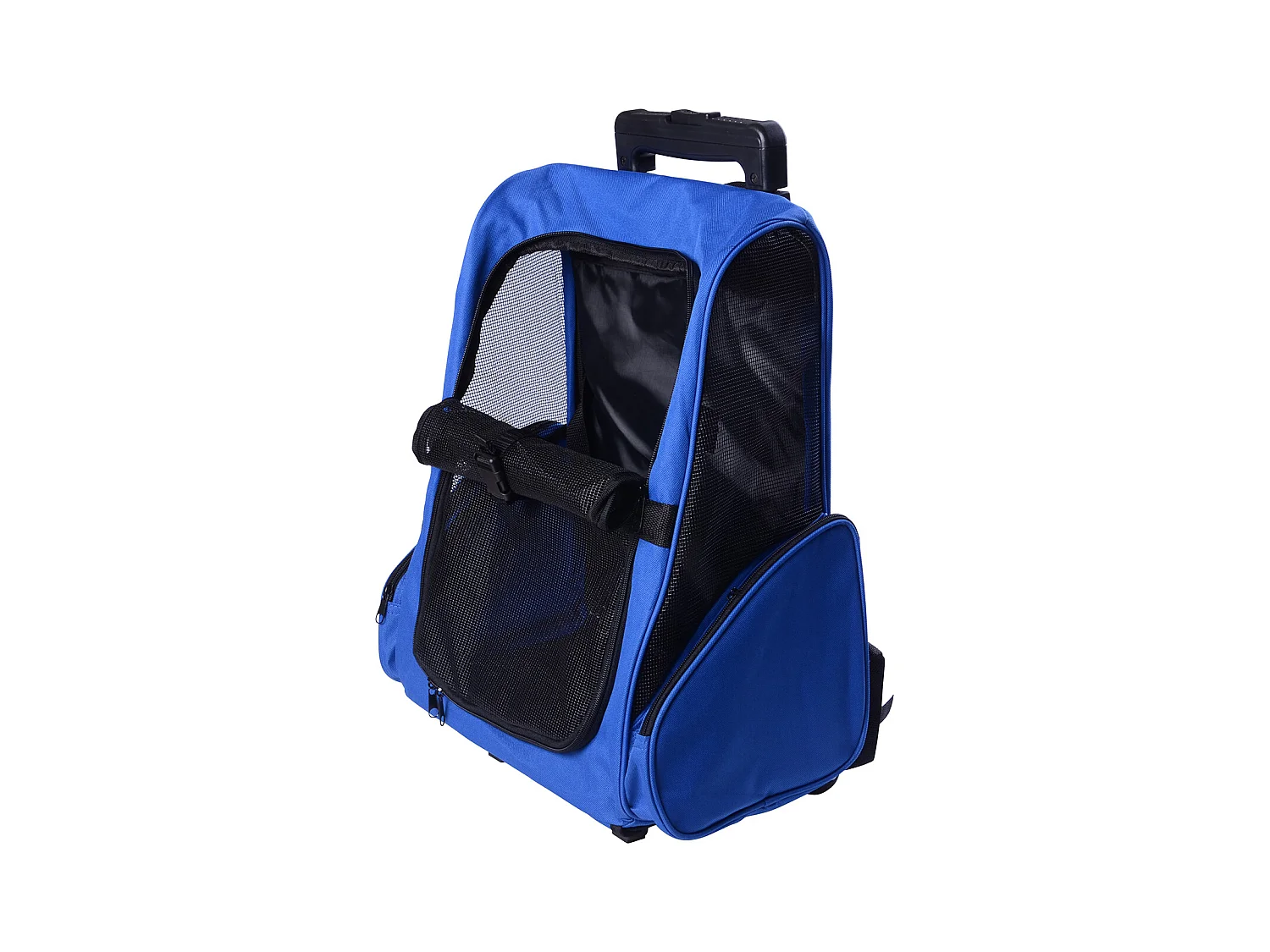 2 en 1 trolley chariot sac à dos sac de transport à roulettes pour chien chat