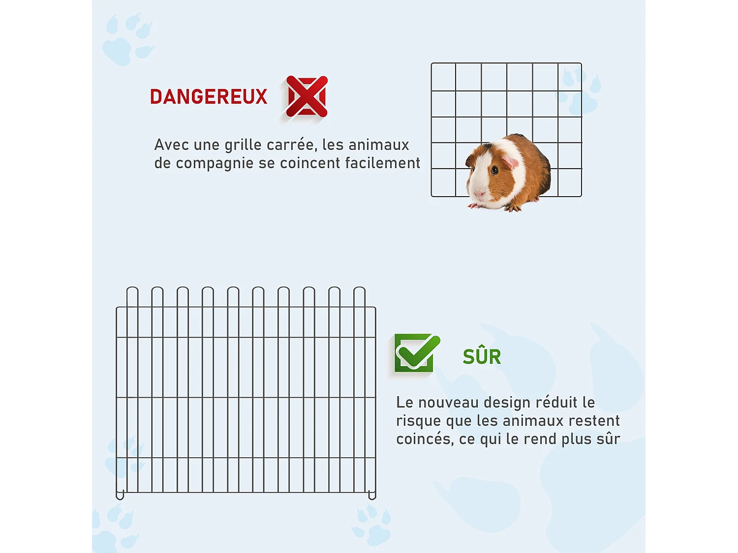 PawHut Parc enclos pour chiens chiots animaux domestiques diamètre 158 cm 8 panneaux 71L x 61H cm noir