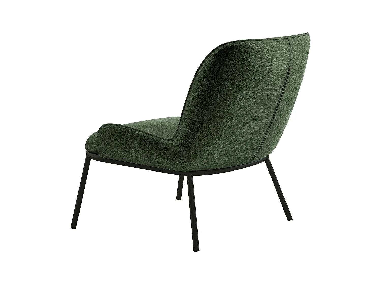 ALVIN-Poltrona lounge in velluto salvia retrò