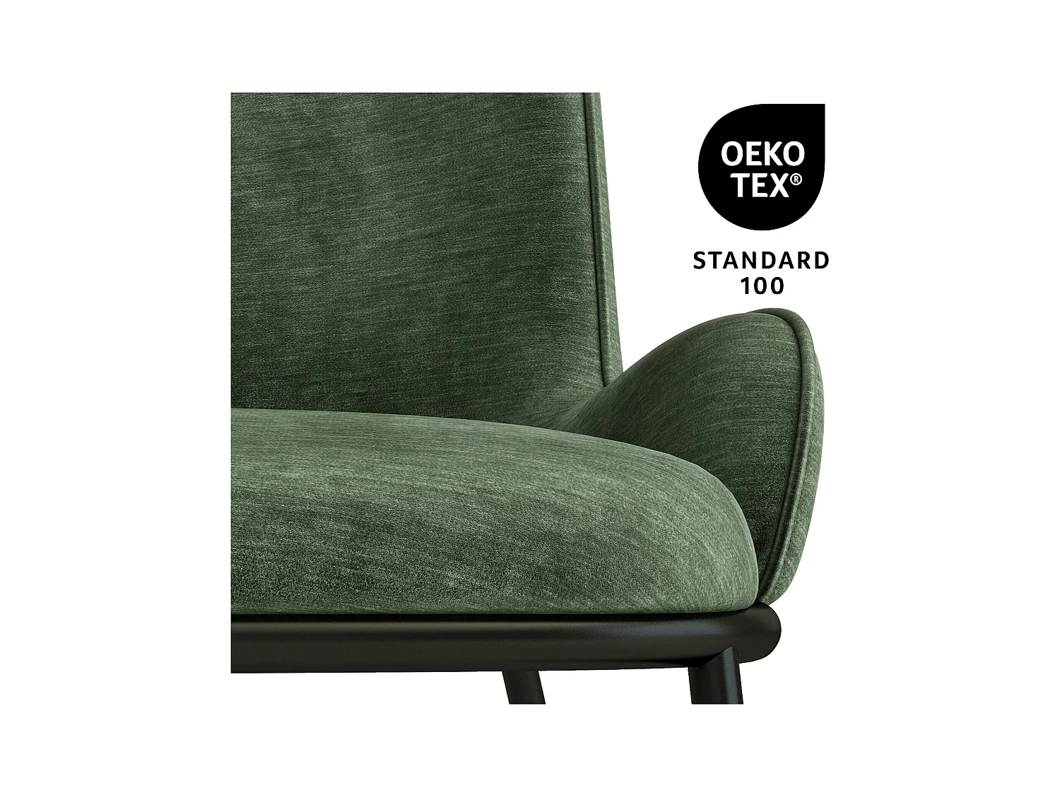 ALVIN-Poltrona lounge in velluto salvia retrò