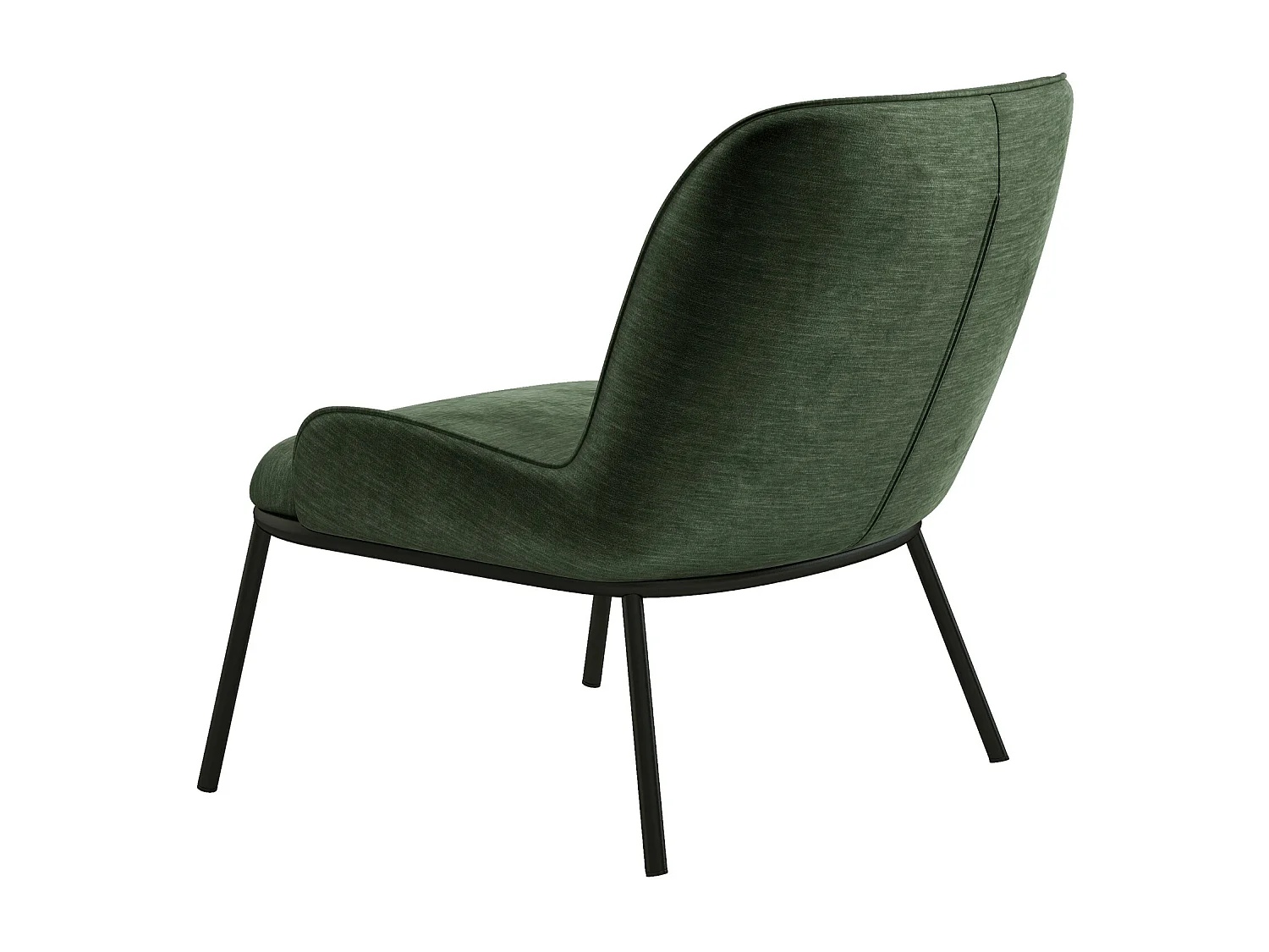 ALVIN-Poltrona lounge in velluto salvia retrò