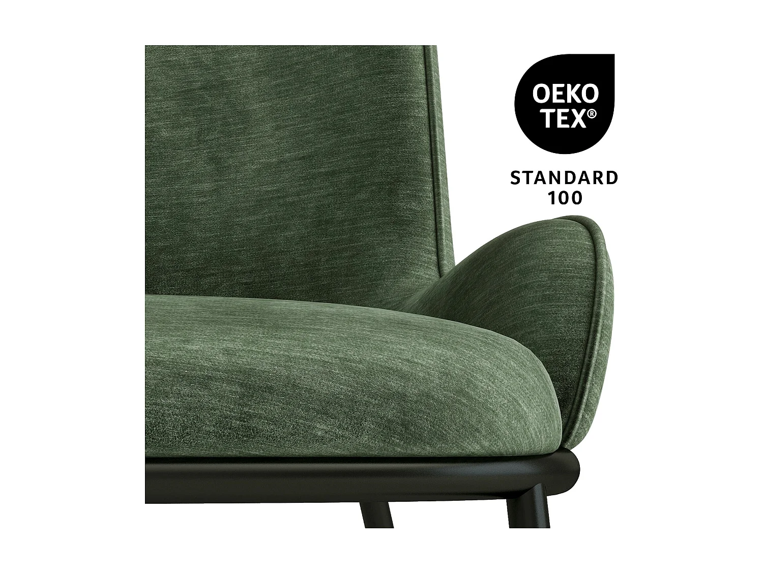 ALVIN-Poltrona lounge in velluto salvia retrò