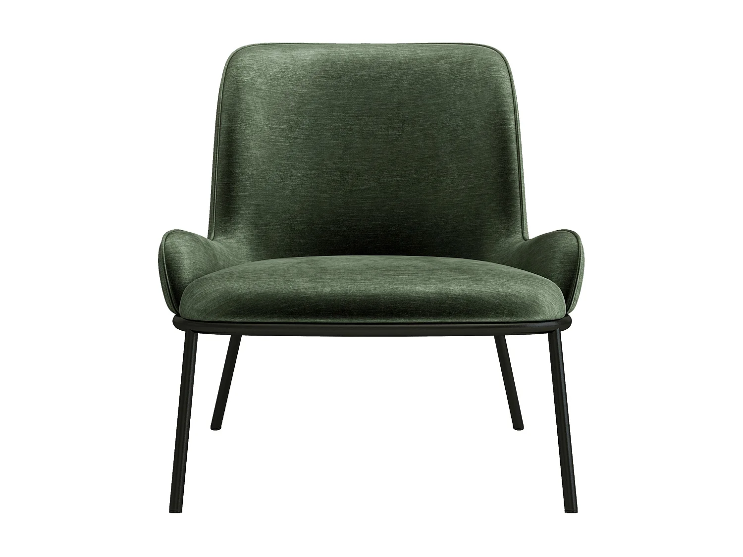 ALVIN-Poltrona lounge in velluto salvia retrò