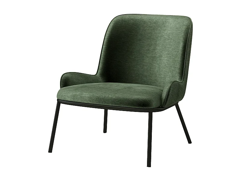 ALVIN-Poltrona lounge in velluto salvia retrò