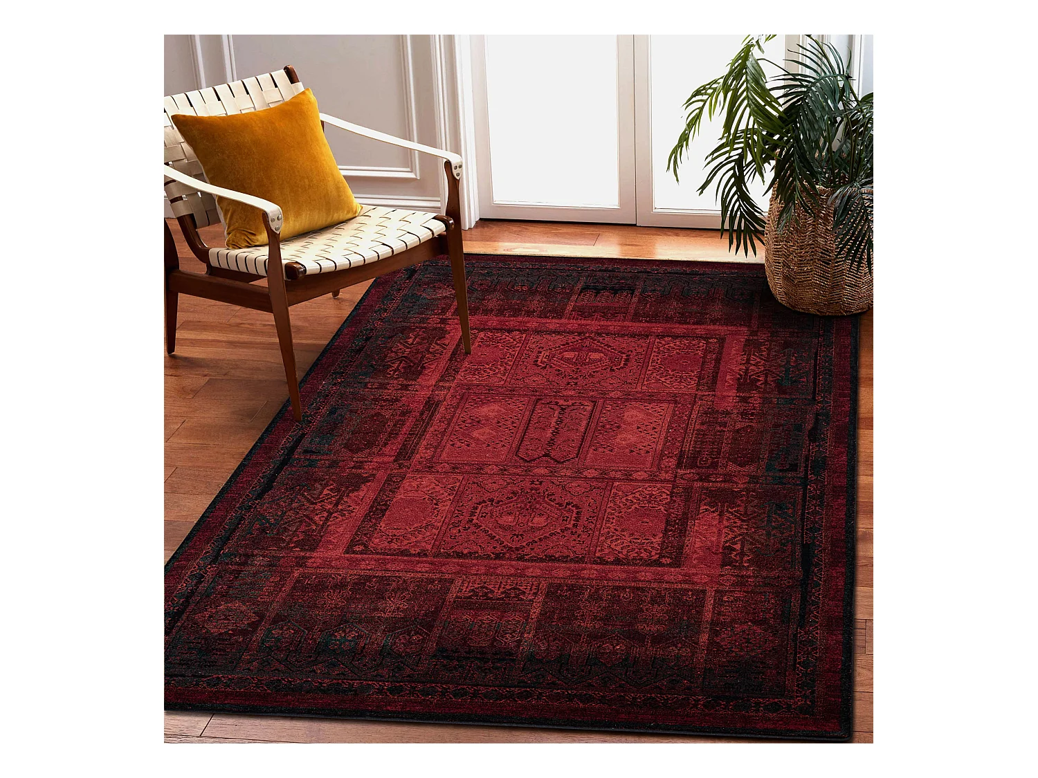 Tapis en laine OMEGA Nakbar oriental - rubis 170x235 cm
