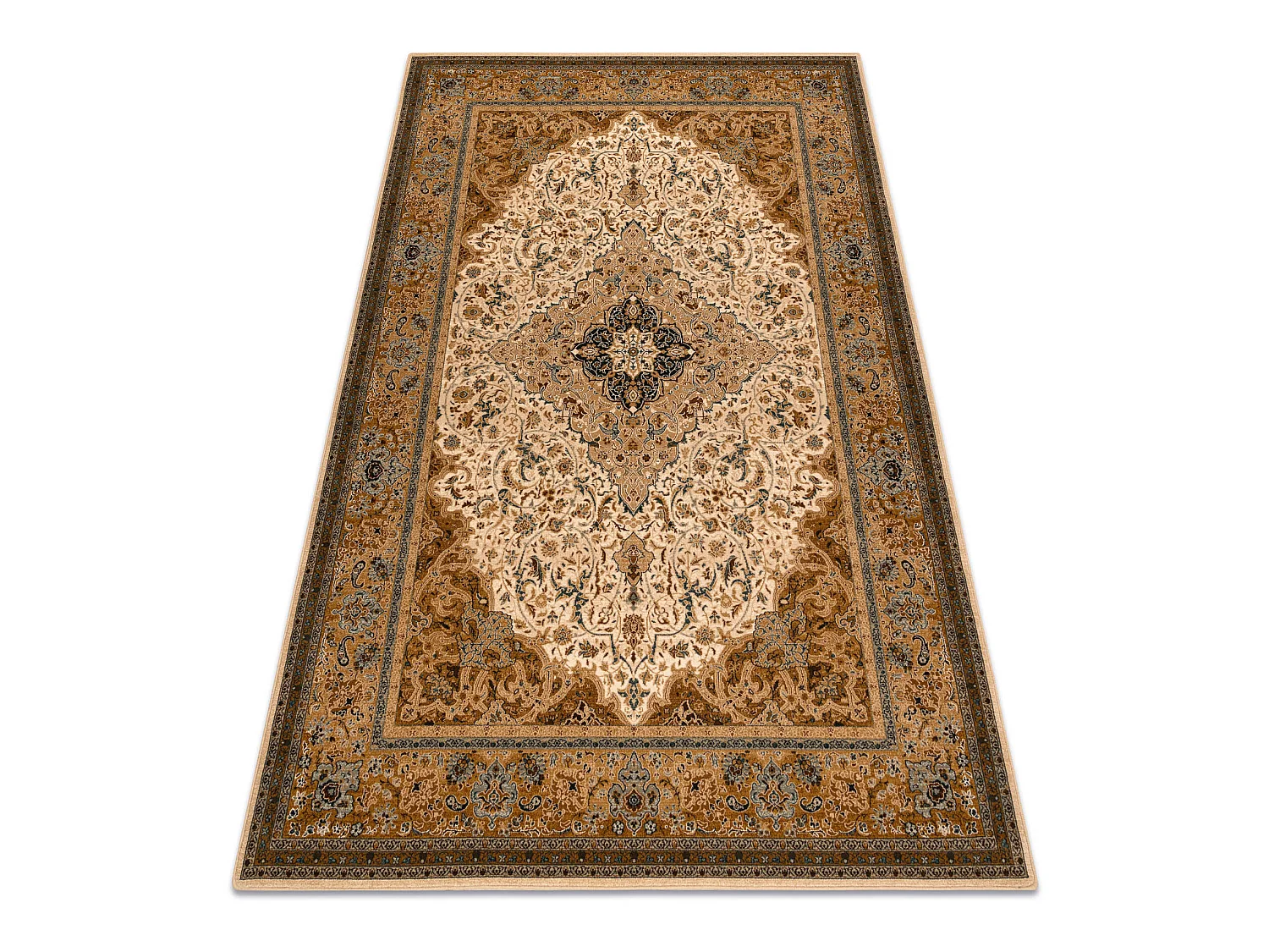 Dywan wełniany SUPERIOR PIENA rozeta kamel  300x400 cm