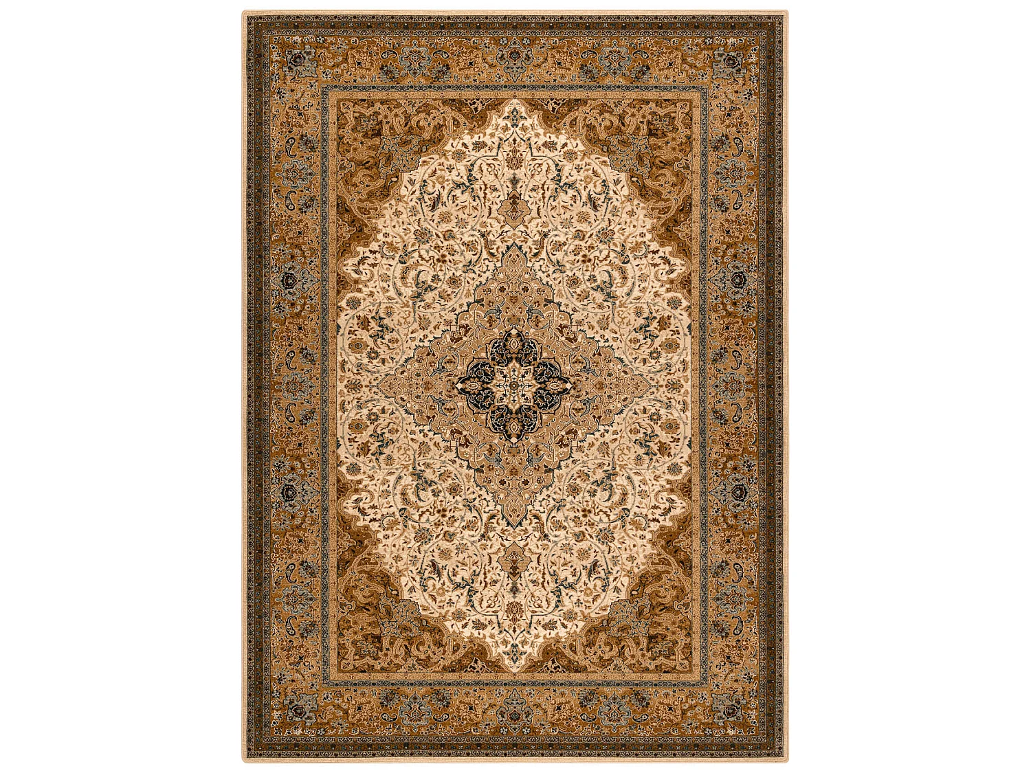 Dywan wełniany SUPERIOR PIENA rozeta kamel  300x400 cm