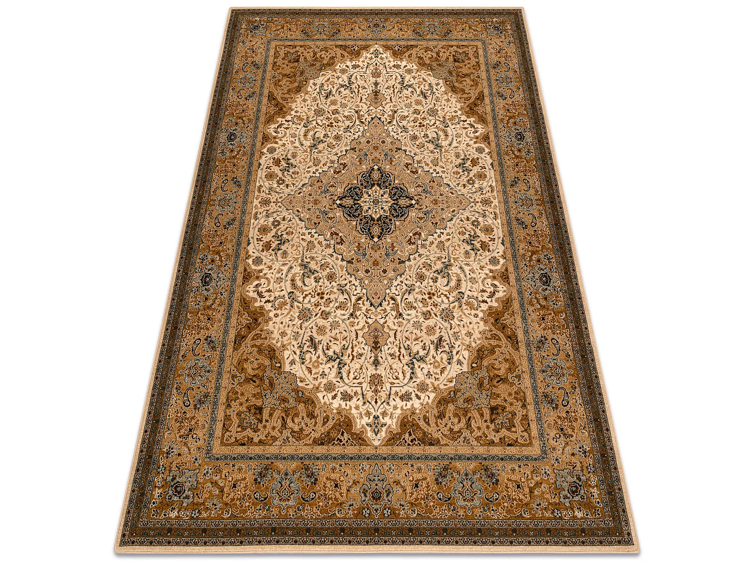 Dywan wełniany SUPERIOR PIENA rozeta kamel  300x400 cm