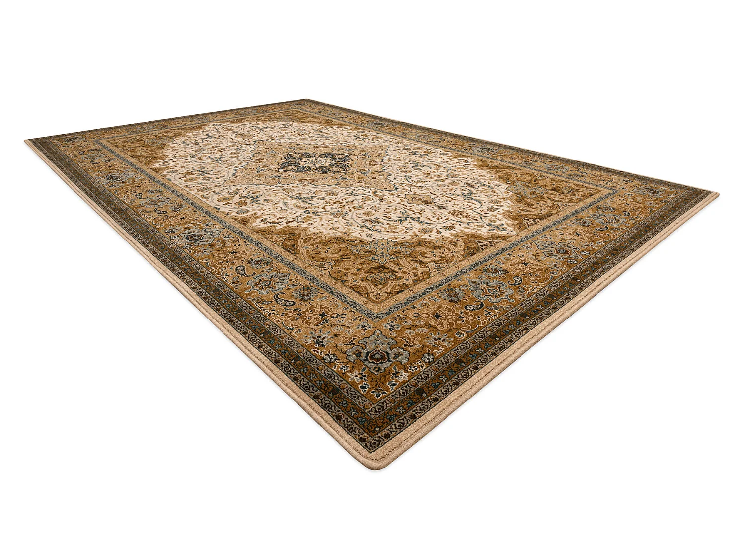 Dywan wełniany SUPERIOR PIENA rozeta kamel  300x400 cm