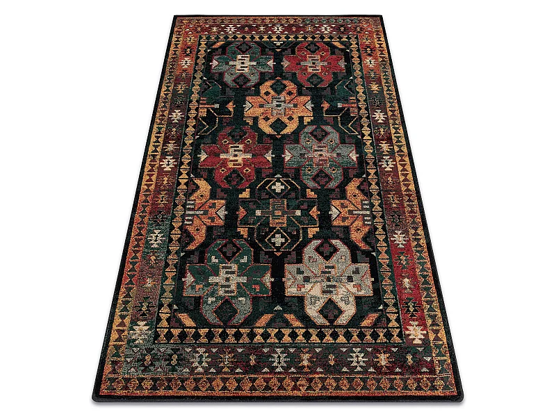 Tappeto di lana OMEGA ROHAN orientale blu scuro 135x200 cm