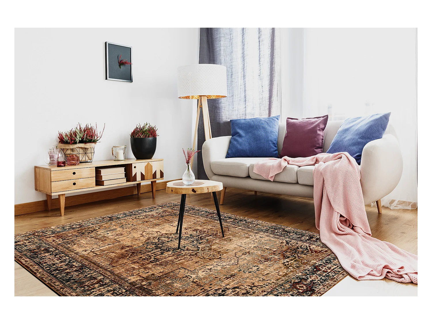 Tapis en laine POLONIA KALAR émeraude 300x400 cm