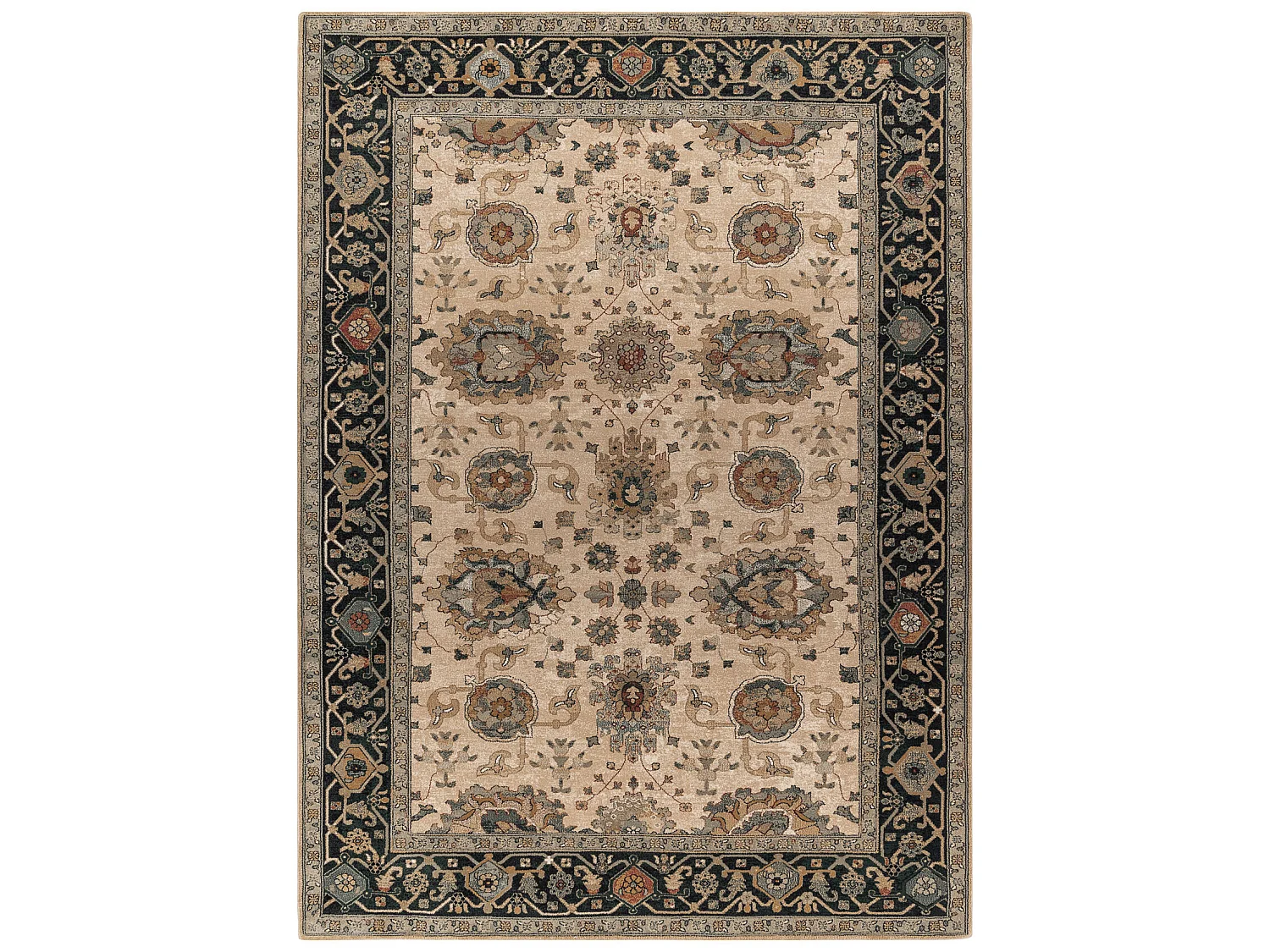 tapijt POLONIA Tesoro Frame beige  170x235 cm