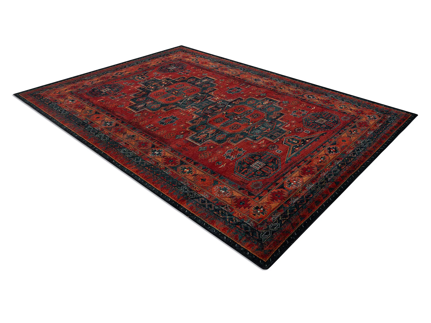 Tapis en laine OMEGA HARI oriental - rubis 170x235 cm