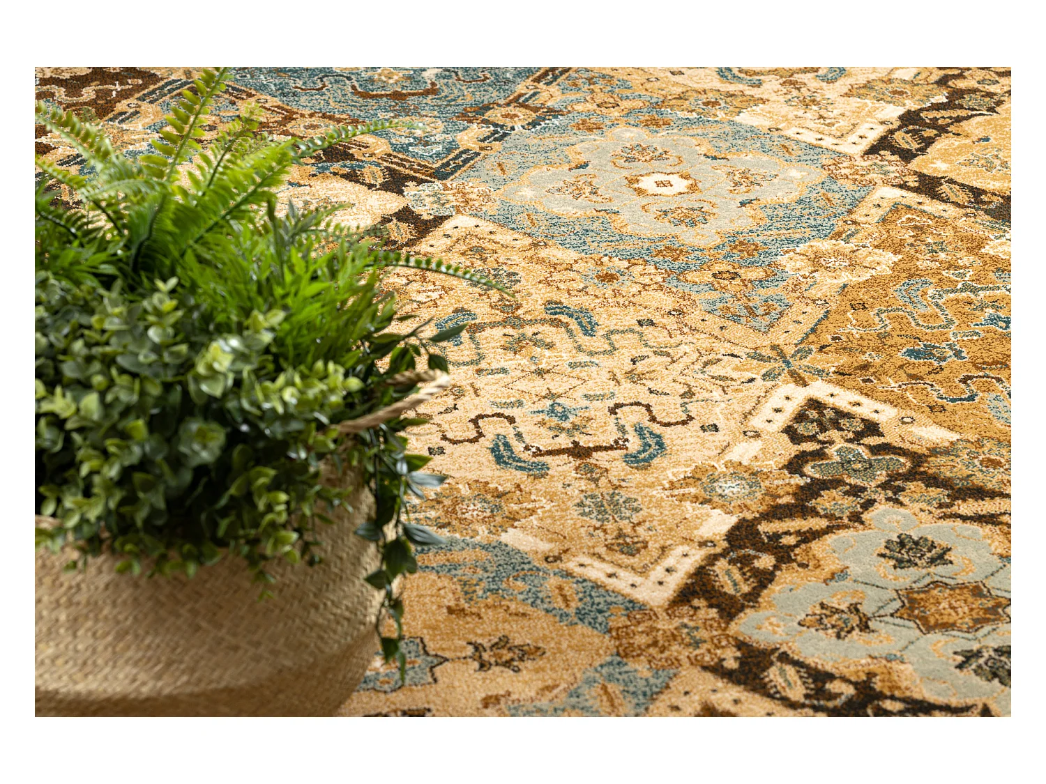 Tapijt OMEGA Torino oosters - Cognac  235x350 cm