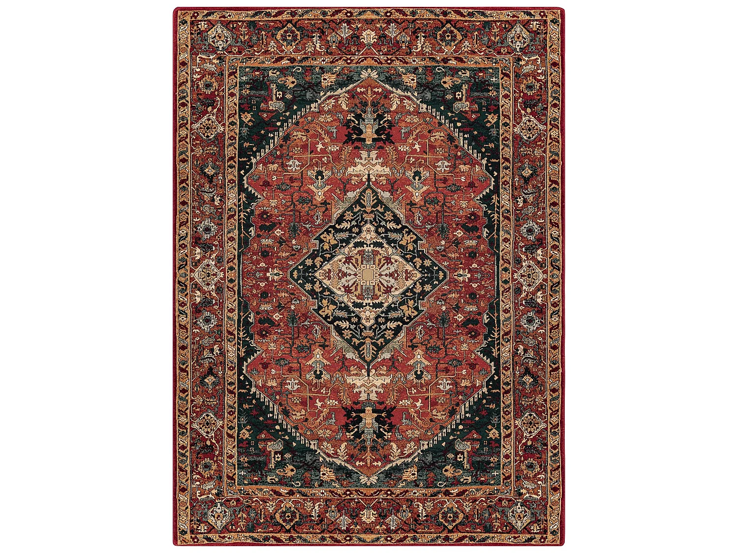 Tapijt SUPERIOR Kasim kader robijn 235x350 cm