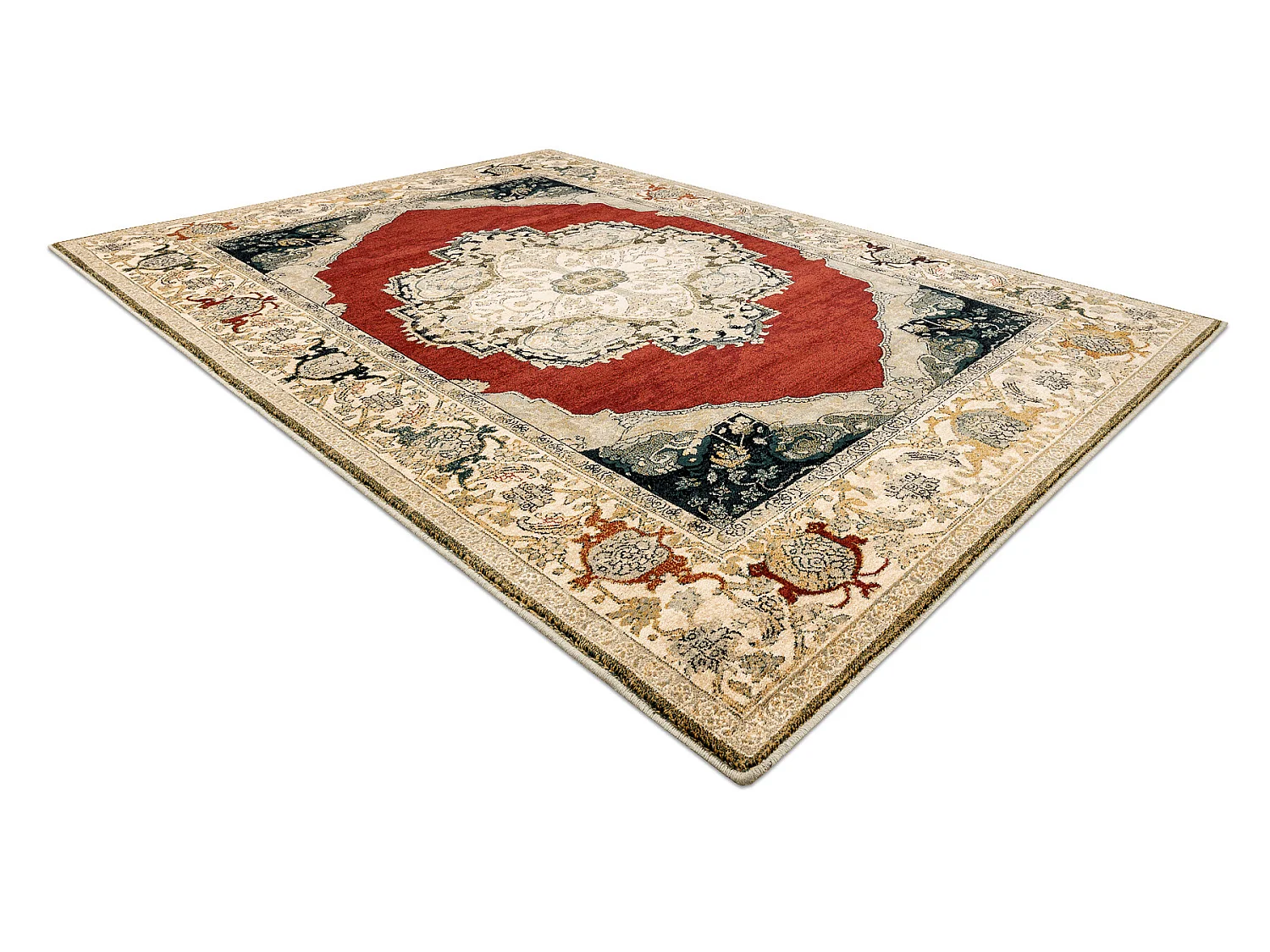 Tapis en laine POLONIA Palazzo velvet rougette rouge 235x350 cm