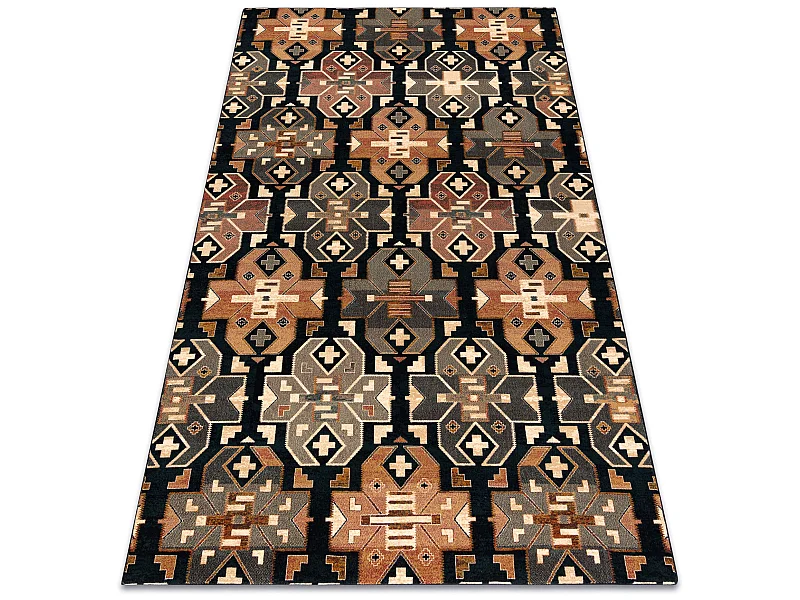 Tapijt SUPERIOR DIAS etnisch donkerblauw 170x235 cm