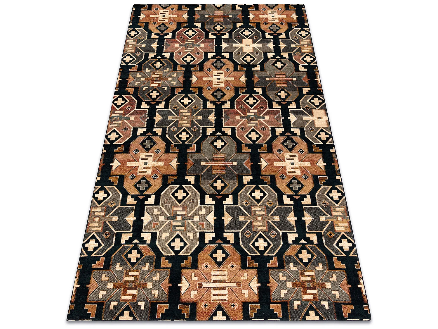 Tappeto di lana SUPERIOR DIAS etnico blu scuro 170x235 cm