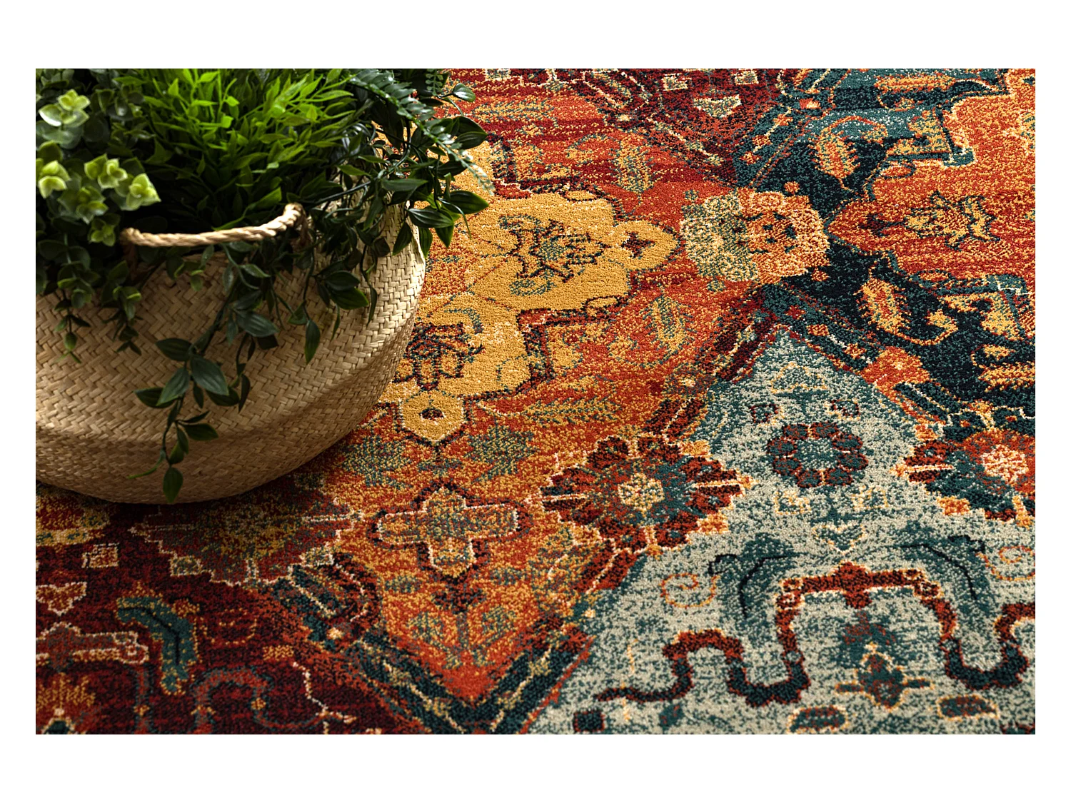 Tapis en laine OMEGA Torino oriental - rubis 170x235 cm