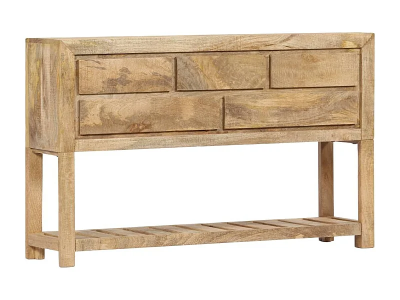 Credenza buffet consolle mobile contenitore 120 cm in legno massello di mango 4402254