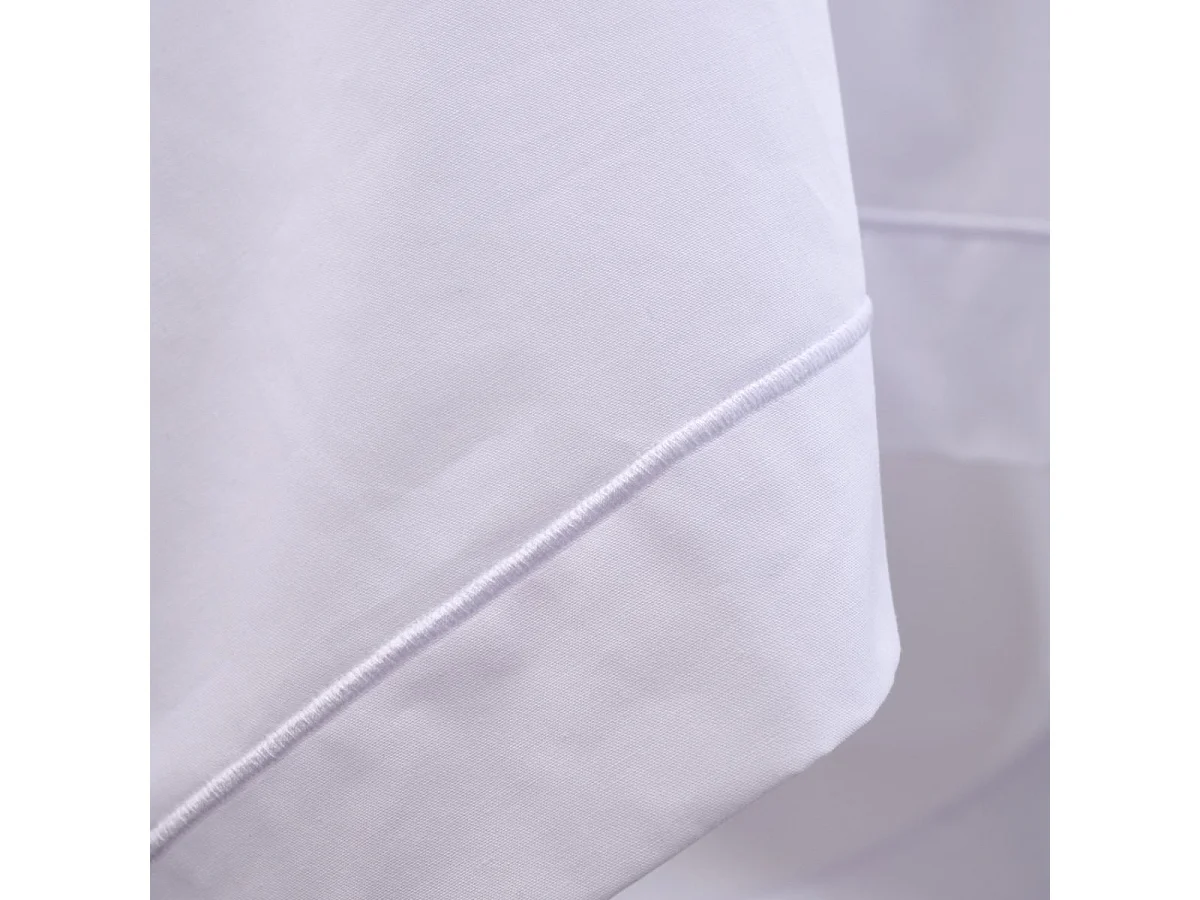 Taie de traversin Percale 100% coton peigné - Blanc - 86x240cm